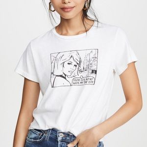 Re/Done You’re Cute Classic Tee Graphic T shirt Women’s Size Large